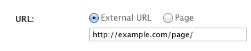 AnyUrlField, with external URL input.